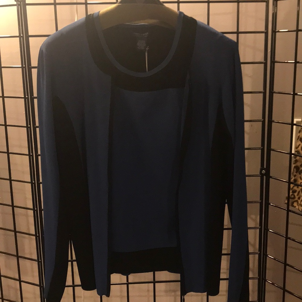 Blue and Black Twin Set